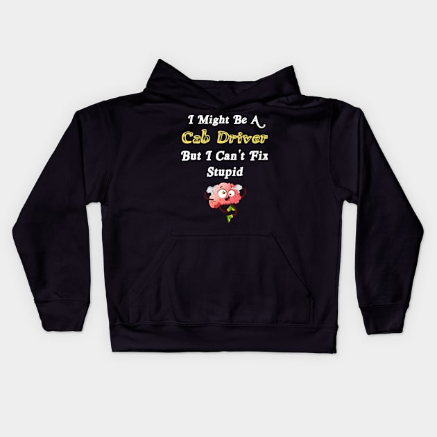 Cab driver Kids Hoodie by Mdath